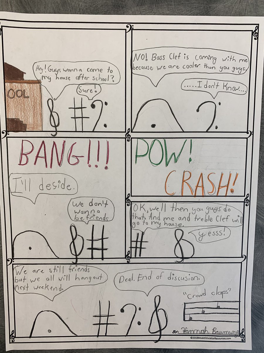cchem3's tweet photo. Music class vocabulary words turned into comics. https://t.co/PsjNrzChso