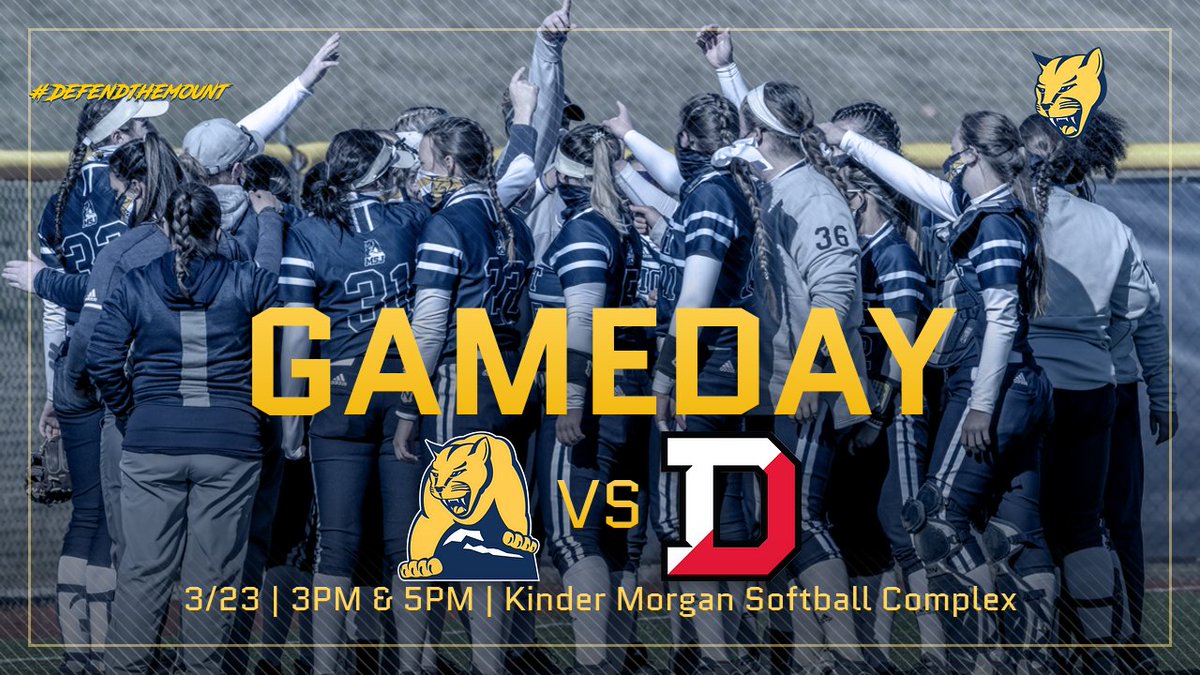 MSJ_Athletics's tweet photo. SOFT | IT'S GAMEDAY! Today your Mount St. Joseph Lions host Denison Univ. for a double-header matchup! First pitch is set for 3PM! Be sure to tune in! #DEFENDtheMOUNT #MountUp
📺: https://t.co/1OzhHyFYDh
📈: https://t.co/B3J8B7OHfw https://t.co/YPZ2mOHkxu