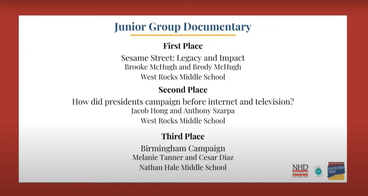 So proud of the Ss who worked hard to complete a #historyday project. WRMS celebrates the students who placed at the Fairfield Regional competition! <a href="/reynoldslearn/">Adam Reynolds</a> <a href="/CTHistoryDay/">CT History Day</a> <a href="/NPSGifted/">Gifted and Talented-Norwalk Public Schools</a> <a href="/amaralbeth/">Elizabeth Amaral</a>