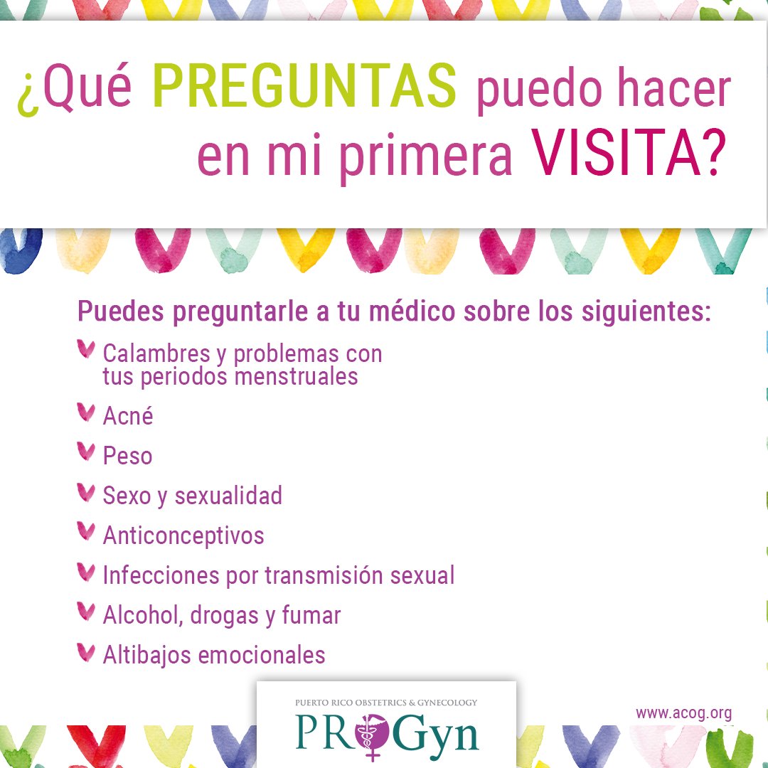 PROGyn_Inc's tweet photo. La primera visita al ginecólogo puede causarte un poco de miedo, aquí te contestamos las preguntas más comunes que se hacen las chicas antes de esa primera visita al ginecólogo. #PROGyn #PROGynContigo #Materr #CuidandodeTi https://t.co/BBkKdy1NW7