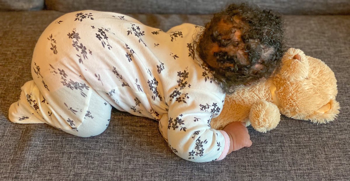 renoomokri's tweet photo. My daughter, Ebele, has a new friend, Betty, the Teddy. A daughter is a daily treasure and pleasure. Everyday is Fathers Day to me. One smile from both my daughters makes me forget all the challenges I thought I had. O God, thank You for this gift!

#FreeLeahSharibu #RenosNuggets https://t.co/mG0Rf6UjvL