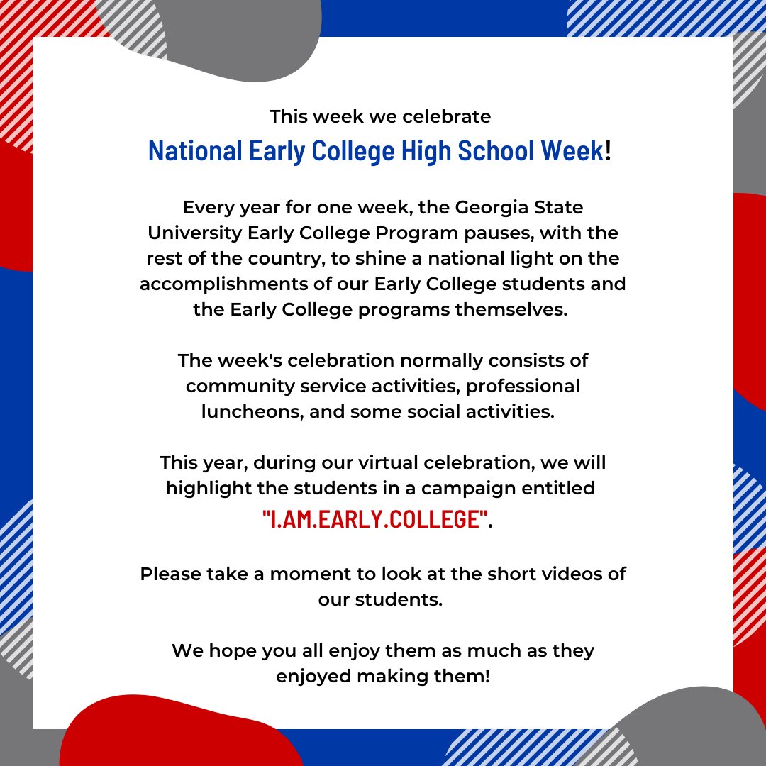 GSU Early College tweet media