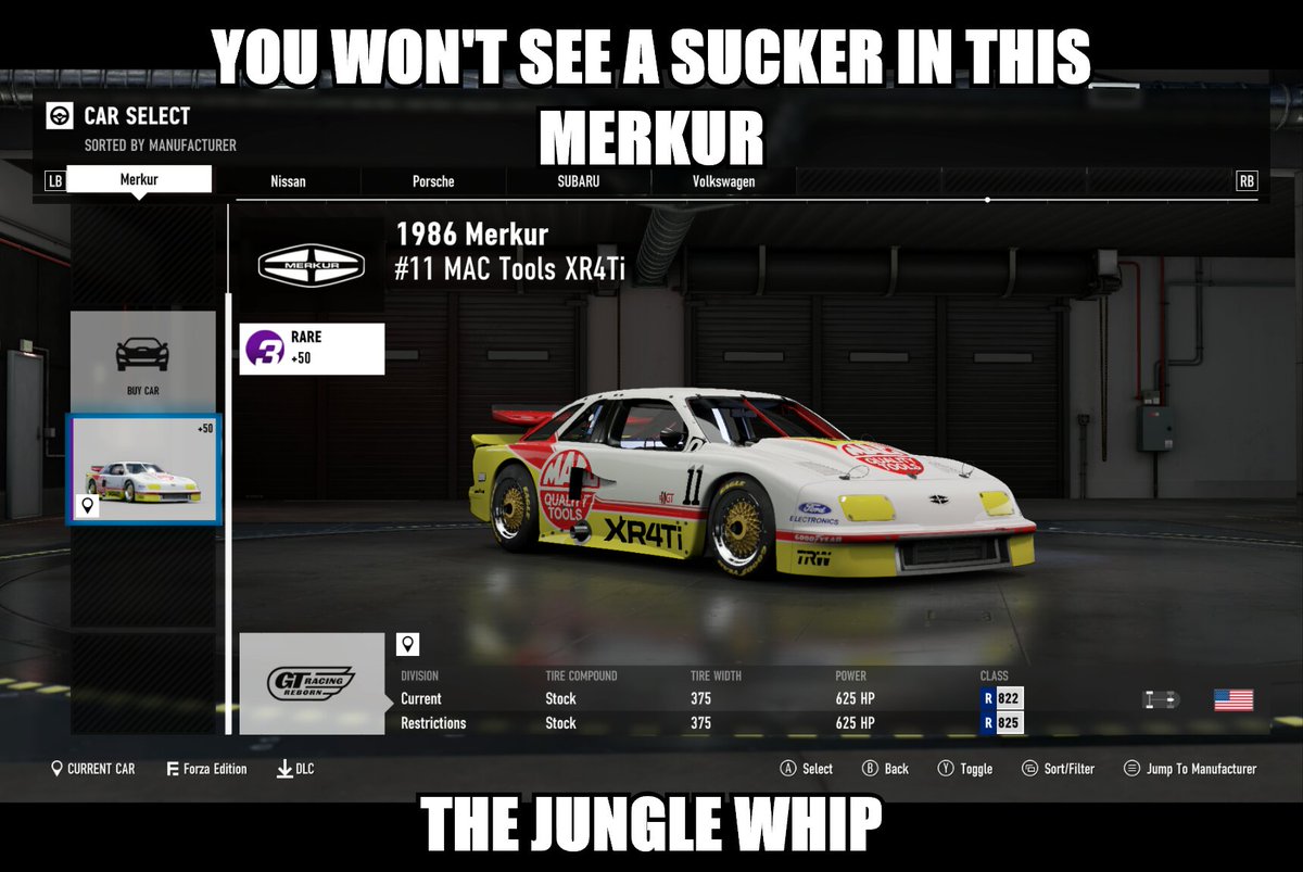 bay_mageROIST's tweet photo. @jimrome
"...or you see some sucker in Merkur..." Jimothy from a commercial some time back.
#JimRomeShow #ForzaMotorsport7
#XboxOne https://t.co/v7PmZK3rU4