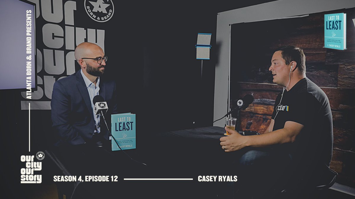 S4 | Ep 12: bit.ly/3qsAuFd

In this episode, we talk with Casey Ryals about his personal journey to writing his book, "Last to Least" and how to be the most productive version of ourselves! #OurCityOurStoryATL