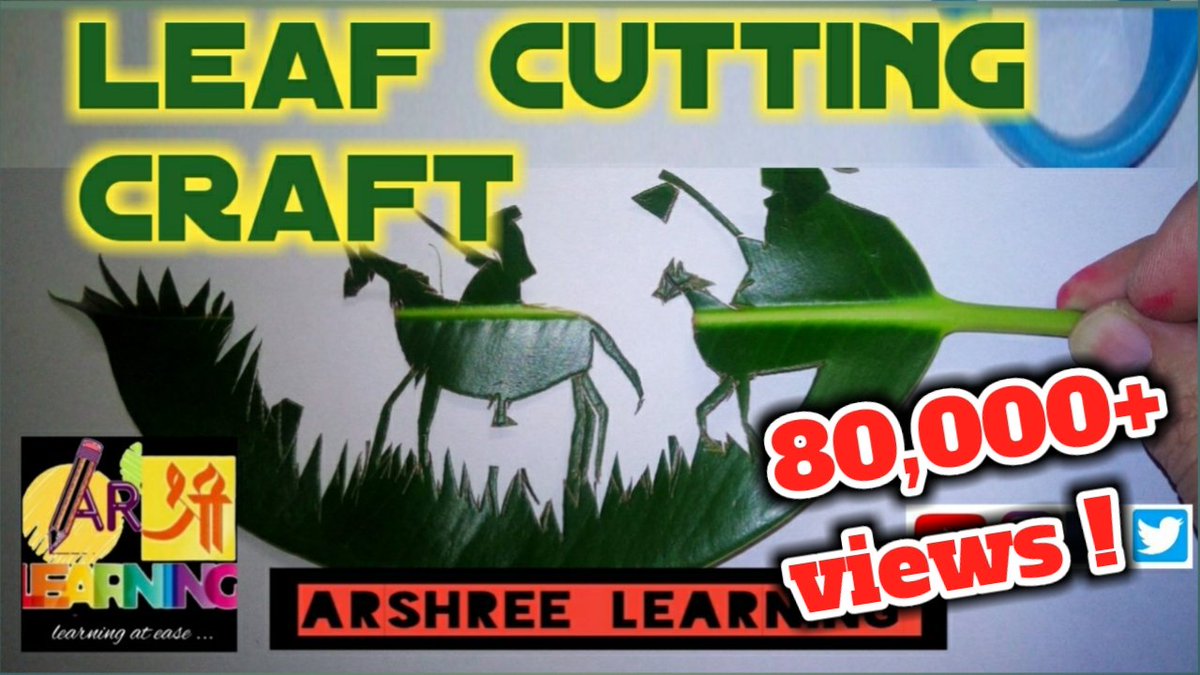 ArshreeLearning's tweet photo. https://t.co/vhTlV2l8H1
Going ...viral....! The video crosses 92,000+ views...!
Thankyou India !
Carving Craft of a leaf. Watch share and comment
#arshreelearningofficial
#arshreelearning
#arshree
#viralart #artviral #ArtistaSocial https://t.co/zjBGUBGoTP https://t.co/au2X4c6uuA