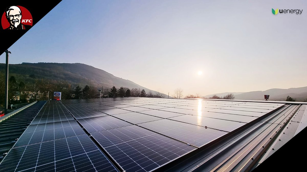 UEnergySolar's tweet photo. Our new solar system at Neath KFC! 

With summer around the corner, this would be the best time to invest in Solar! Contact us for further details! 

@KFC

#sustainable #uenergy
#sustainability #environment #renewableenergy #climatechange #recycling #KFC
#UnitedKingdom https://t.co/Ce1iLfgNPi