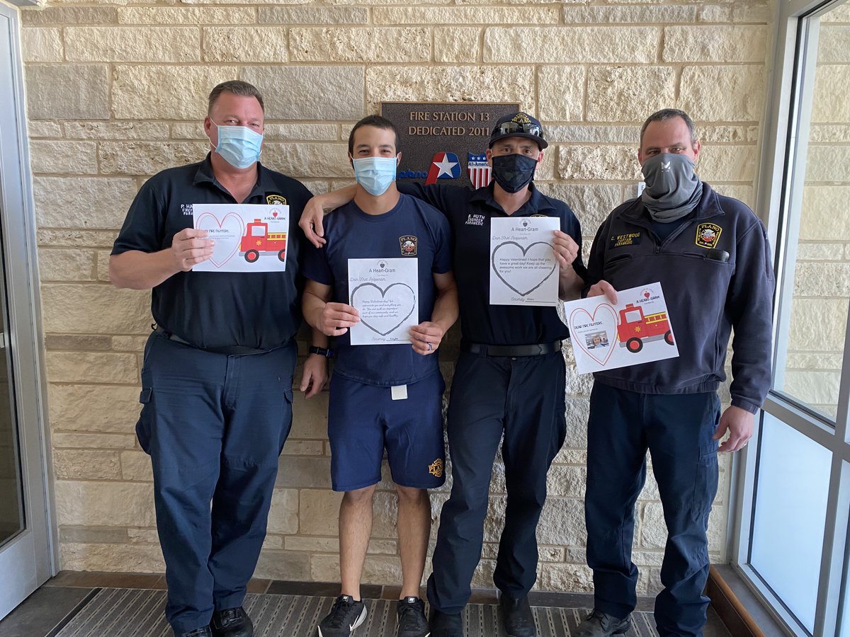 To share kindness & caring with our community, students across Plano ISD created Heart Grams for first responders, healthcare workers, senior citizens & teachers. @Plano_Schools @cityofplanotx @PlanoFireRescue @PISDFineArts @courtneygober @PrincipalEwing @sbradleyonfire