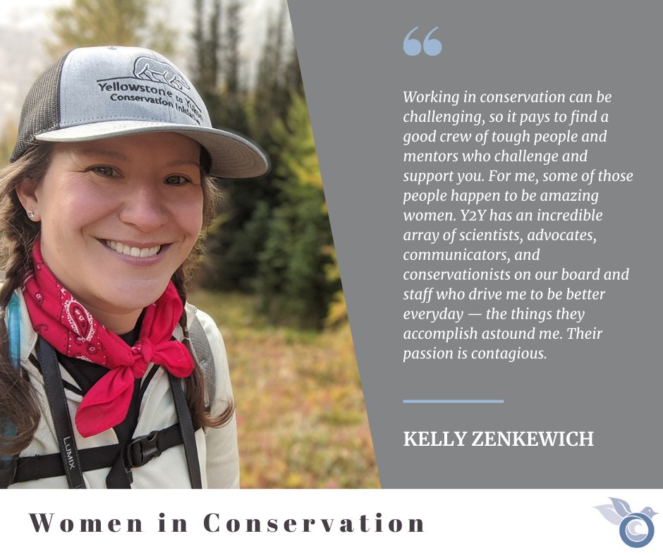 SCBNorthAmerica's tweet photo. For #WomensHistoryMonth, we are celebrating #WomenInConservation who inspire us.

Today we're highlighting Kelly Zenkewich, a conservation communications professional at @Y2Y_Initiative.

Read more about her: https://t.co/2XDKhg8nw7 https://t.co/oY5t0r0gUn