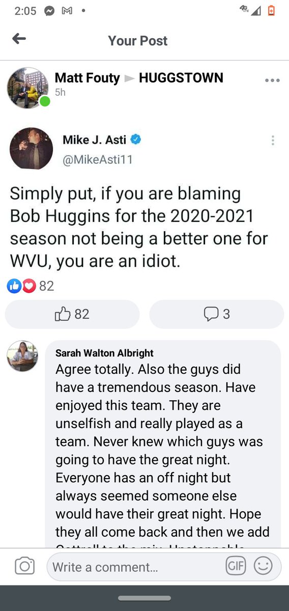 Love it when I can make my friends blow up sports forums. <a href="/MikeAsti11/">Mike J. Asti</a>