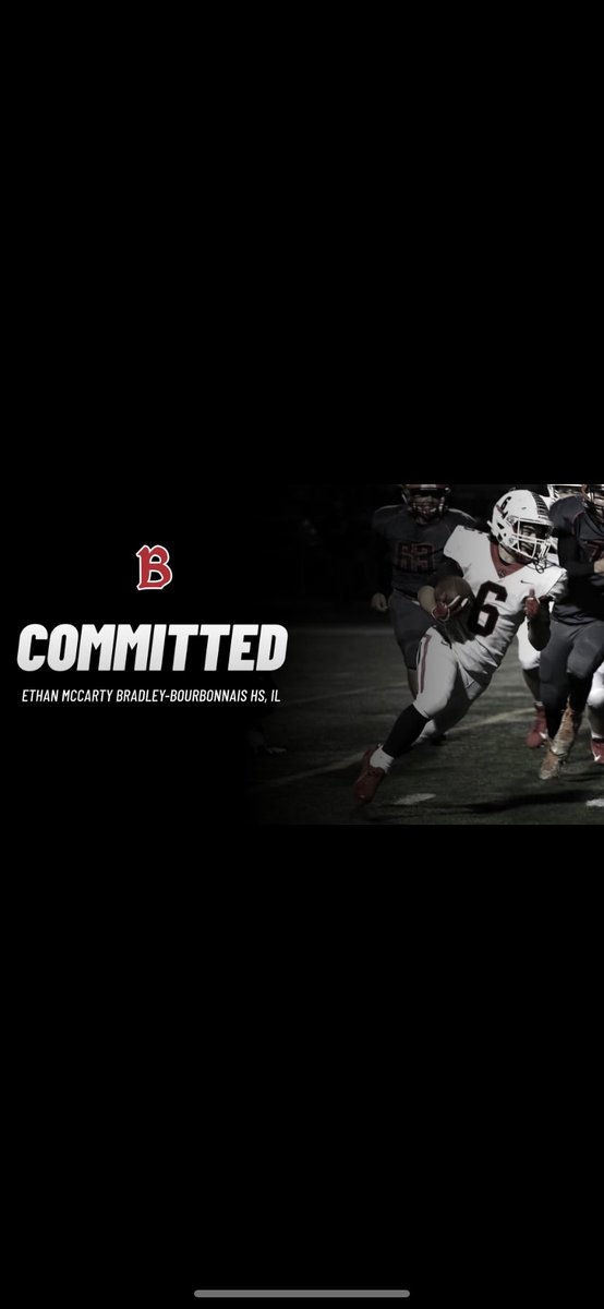 Ethan_McCarty6's tweet photo. I am excited to announce that I will be continuing my academic and athletic career at Benedictine University! Very thankful for this opportunity! @BBCHSFootball @BBCHSAPT @Coach_Schroeder @coach_nov @DeepDishFB @PrepRedzoneIL @TheCountyPulse https://t.co/4wNAtbBOfq