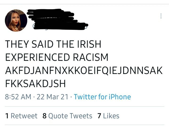 CarterThey's tweet image. My Irish family came here when those signs were a thing you uncultured swine