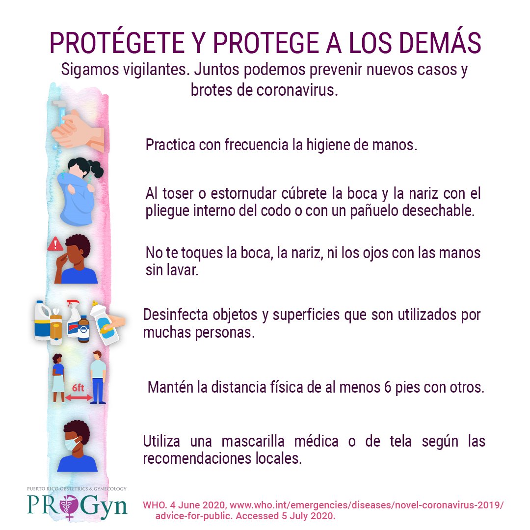 PROGyn_Inc's tweet photo. Todos debemos continuar con nuestro esfuerzo. Protégete y protege a los demás. #PROGyn #PROGynContigo #Materr #lavadodemano #usodemascarilla #DistanciamientoSocial https://t.co/r9hjYPJJKZ