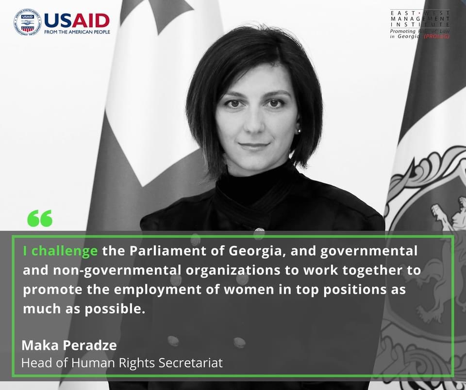 PeradzeMaka's tweet photo. As part of Women’s History Month, on 8 March, on the Women’s Empowerment Forum, each participant named one topic under the “I challenge” slogan, related to discrimination and women’s labor rights. https://t.co/k8glegDnwI