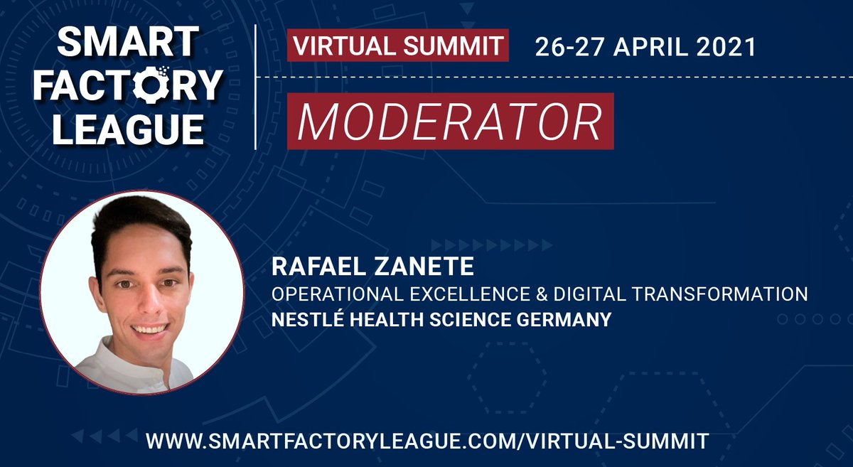 SFL_GIA's tweet photo. Meet our Expert Rafael Zanete at #SmartFactoryLeague by registering for free here ➡️ https://t.co/E0ooqnGIOi ❗ #giaglobalgroup #sfl #manufacturing #smartmanufacturing #IIOT #digitaltwin #IoT #industry40 #learningtogetherapart #virtualsummit #sflvirtual #sfl2021virtual https://t.co/b6MzgsYohN