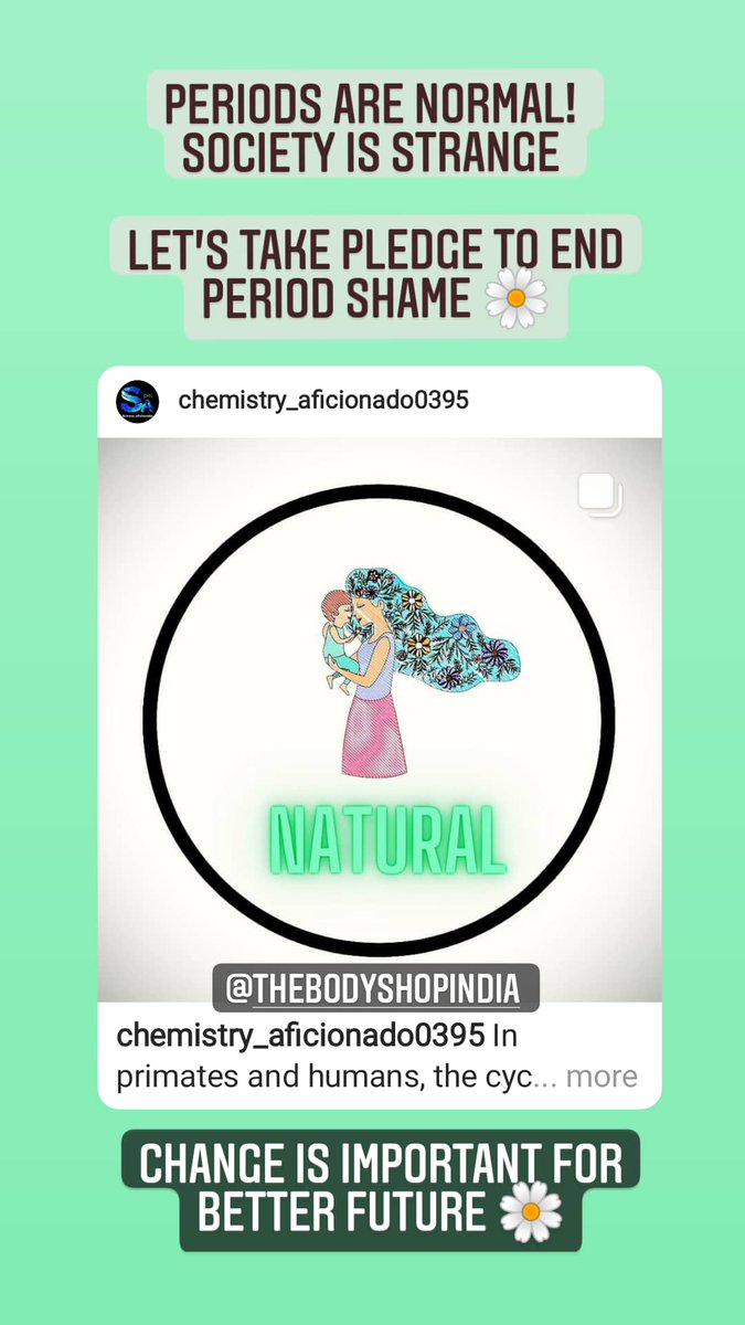 Scienceaficion6's tweet photo. Periods are normal! 

Let's take pledge to end the period shame 🤝

#menstrual #menstrualhealth #PLEDGE #RevolutionNow #Revolution https://t.co/o0Zx5HIQAq