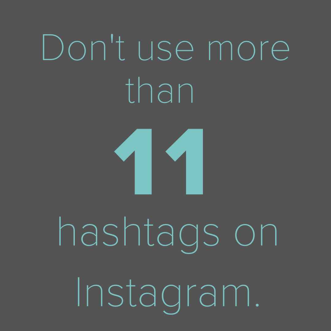 MindStreamInc's tweet image. Instagram engagement increases with every hashtag until the 11th one! If you use too many hashtags, your content can seem spammy. Stick with 11 or less and be specific in the hashtags you use. Experiment to see what hashtags create the greatest amount of interest.