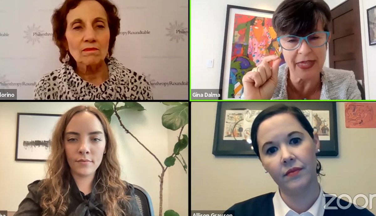 The last session for Day 4 of #FOTH2021 Donor Privacy: What Does it Mean &amp; What is at Stake? is now live and features <a href="/jfloithaca/">Joanne Florino</a> of <a href="/PhilanthropyRnd/">Philanthropy Roundtable</a>, <a href="/sarabethbarba/">Sara Barba</a> of Urban Swirski and Associates, <a href="/GinaDalma/">Gina Dalma</a> of @siliconvalleycf and Allison Grayson of <a href="/IndSector/">Independent Sector</a>.