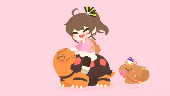 まつりちゃんとコータス?
#祭絵 