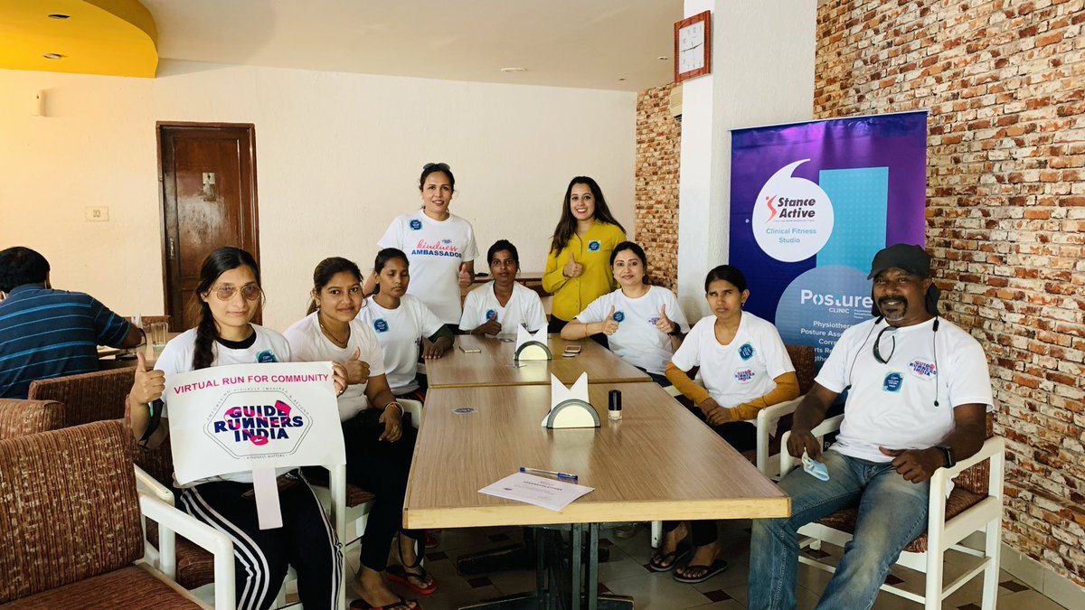 bhumikarunner's tweet photo. #WorldPostureDay session with spine &amp; posture assessment by #PostureClinic for #ParaAthletes from Delhi and Maharashtra ahead of the 19th #National ParaAthletics Championship 
:
#GuideRunnersIndia #ParaAthletes  @GuideRunnersIND https://t.co/MQOdnaTkhG