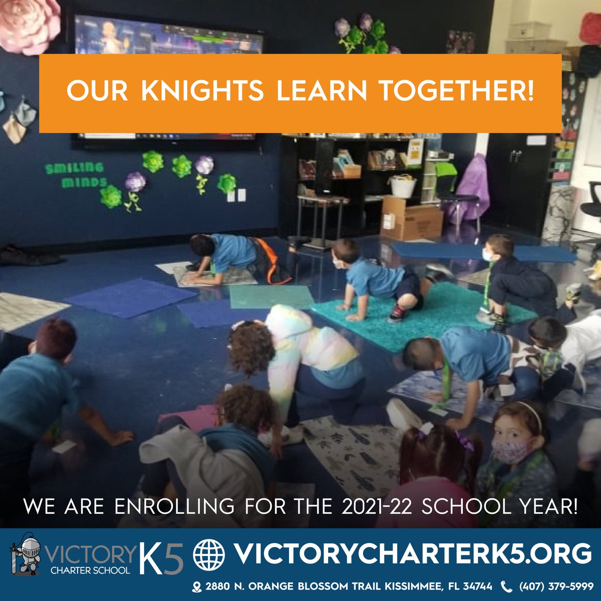 VCharterk5's tweet photo. At Victory Charter School K-5, students develop key skills to thrive in the future like teamwork and collaboration. Knights learn together!
We are now enrolling for the 2021-22 school year. Apply today at https://t.co/GJjagtWrS7
#victory #school #school #education https://t.co/cKZt6SkOlp