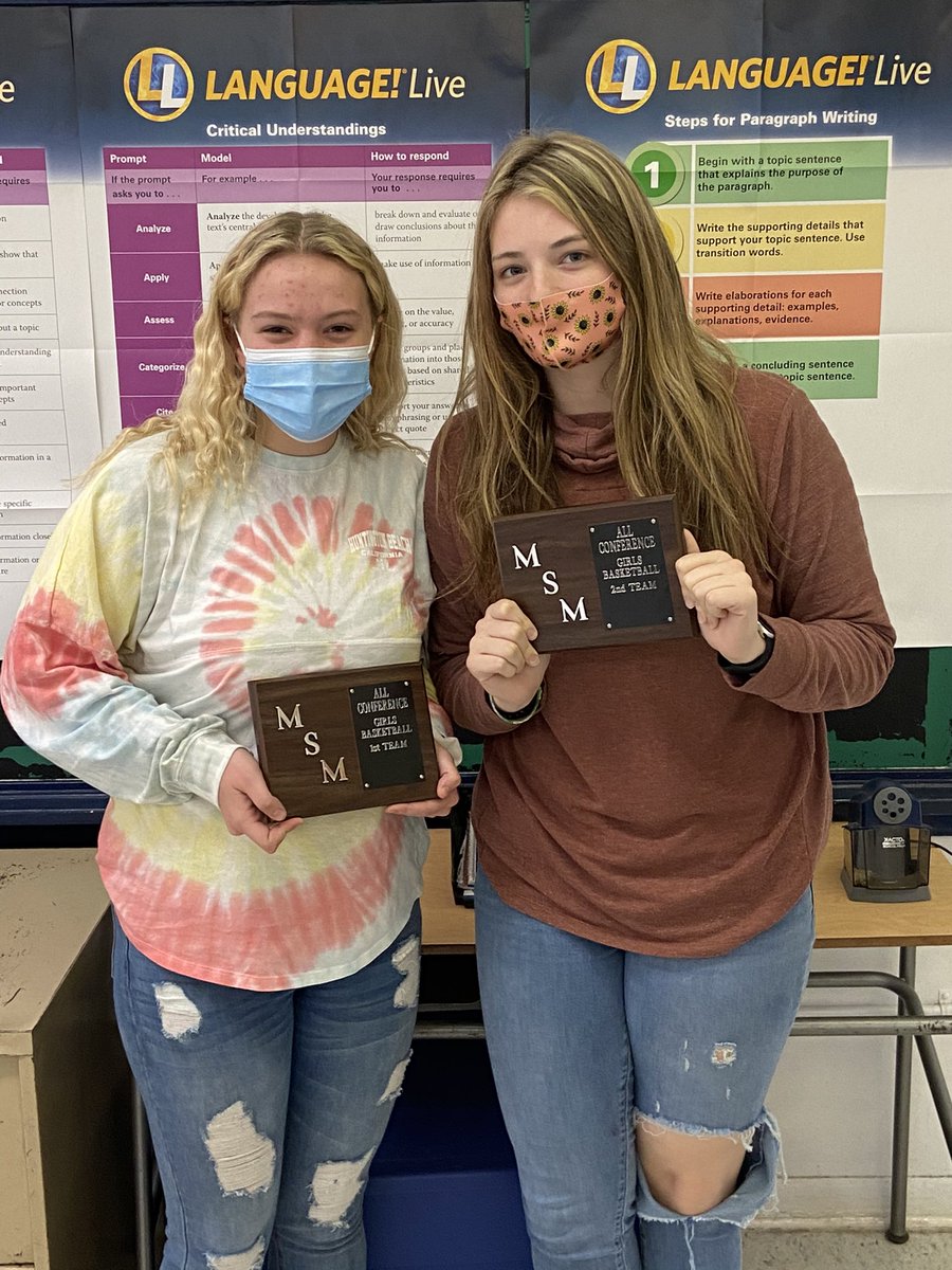 Congrats to <a href="/closs_jordan/">jordan closs</a> and <a href="/SarahFinley23/">Sarah Finley</a> as they received their <a href="/msmconference/">msmconference</a> All-Conference plaques for this year! Looking forward to seeing them back here again next season! #TCSVFAM #PerfectEffort