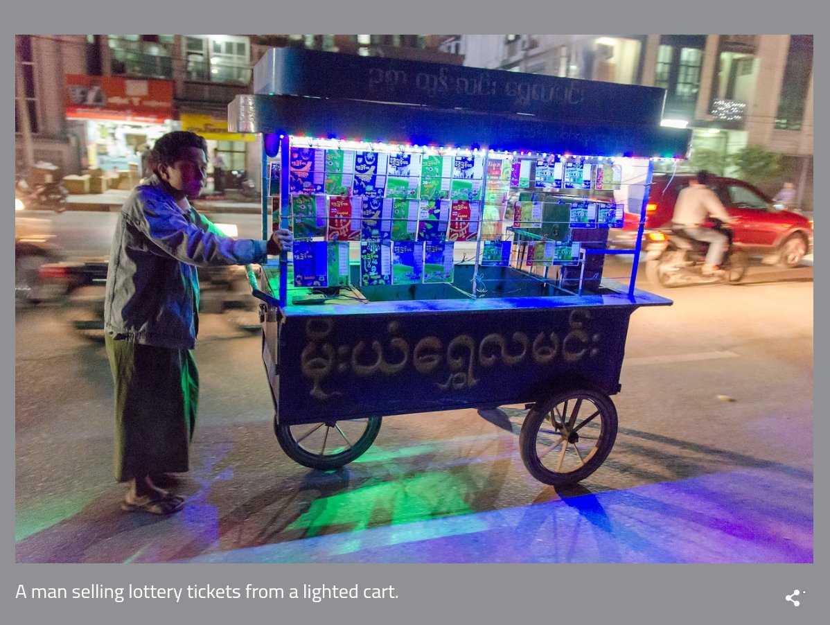DirectWinston's tweet photo. The Impact of #BoycottMovement Is Clear Now!

The carts that had been used 4 selling Myanmar #lottery tickets r now used for selling eggs &amp; grocery😁

Bc people r boycotting every business related with military junta, including paying taxes

#WhatsHappeningInMyanmar #缅甸 #พม่า https://t.co/qU4DdnVjRD