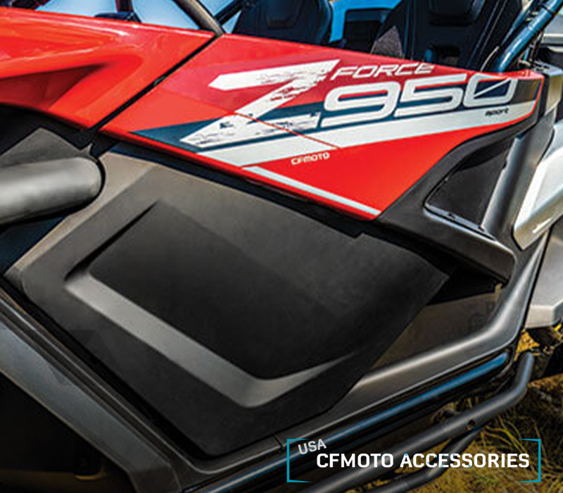 CFMOTO_USA's tweet photo. #ZFORCE950 lower door inserts easily mount to standard quarter doors to fill in gaps & increase protection inside the cab.
→https://t.co/eXM6v1bosG #cfmotoaccessories #cfconnect https://t.co/qezE2rb2XP