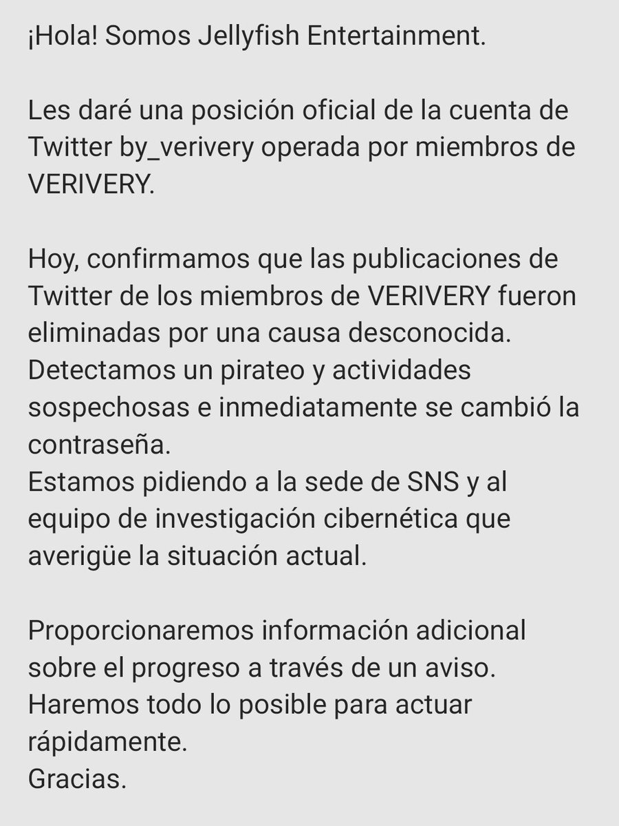 veriveryspain's tweet photo. TRAD https://t.co/ZTNo1CuUoA