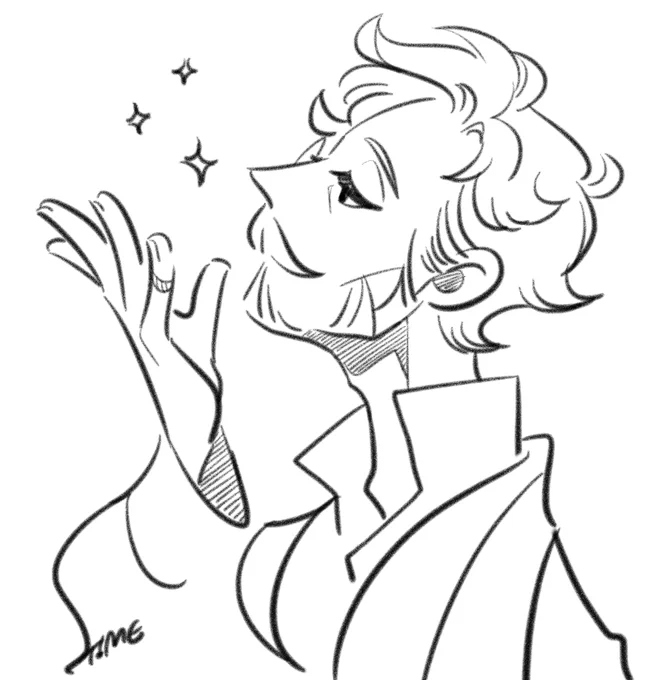 A noble by design. ✨ Just wanted to do a one-stroke doodle. #FE3H 
