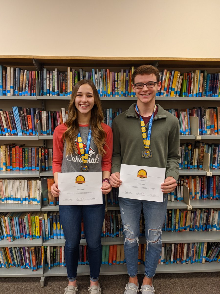 KU Alumni Association Kansas Honor Scholars - Alyssa Bloom and Austin Smith #kansashonorscholar