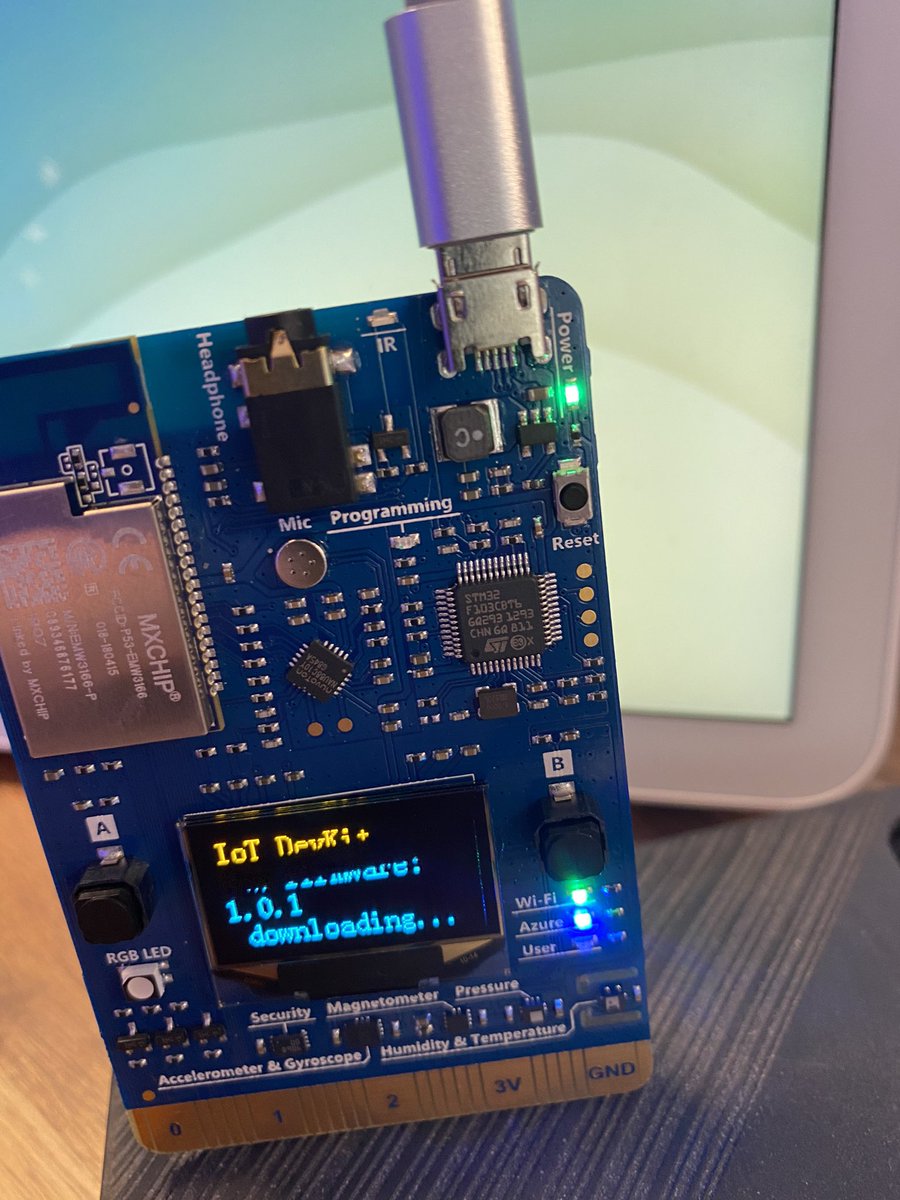 jonnychipz's tweet photo. Over the air firmware updates? #iot #az220 #mxchip https://t.co/nhtImzJfbp