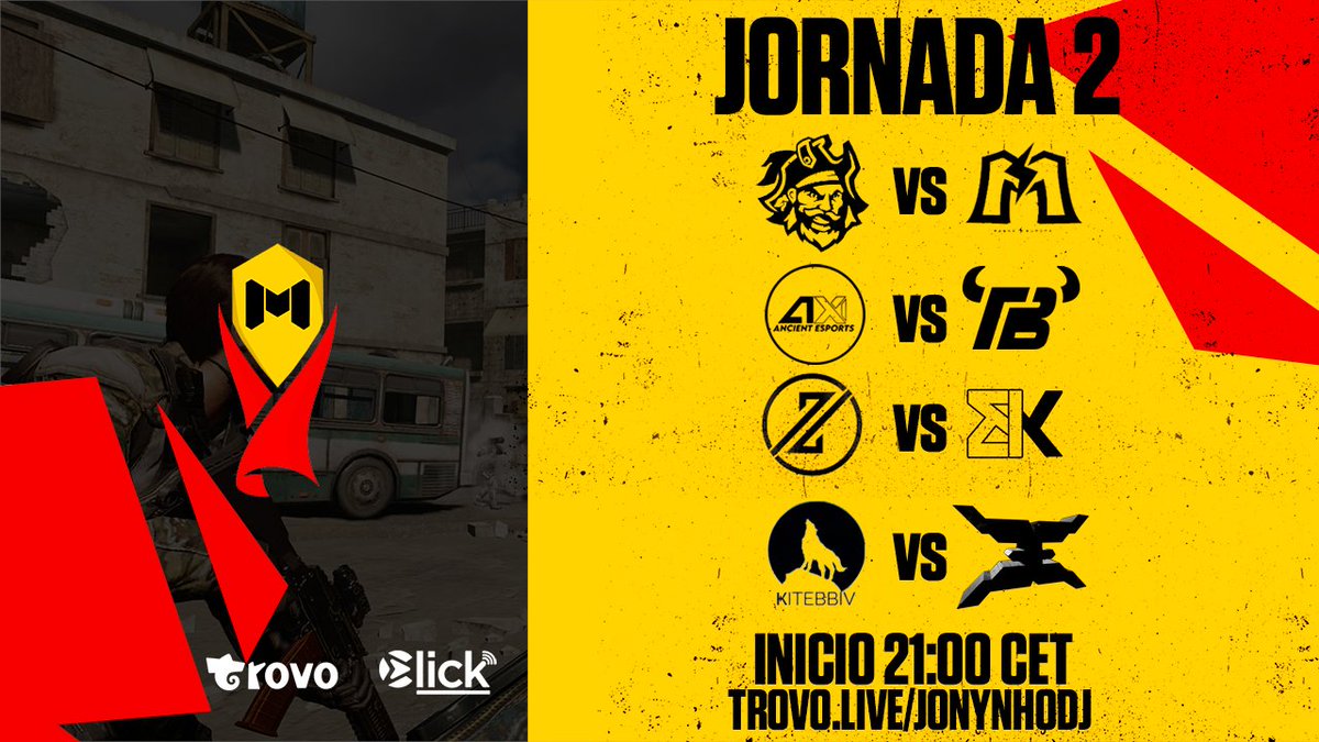 Esta noche tenemos el mejor #CoDMobile de la mano de 

1⃣ @TDarkpirates vs <a href="/MagnaEsport/">MAGNA ESPORTS</a> 

2⃣ <a href="/AncientGG/">Ancient Esports</a> vs <a href="/Team_Bravus/">Team Bravus</a> 

3⃣ <a href="/ZeroClanCODM/">Żerø Clan</a> vs <a href="/BunkerEsport/">Bunker E-sport</a> 
 
4⃣ #Kitebbitev vs #HeX 

💸 500$ 
⏰ 21:00 
🎙️ <a href="/Jonynho_Dj/">JonynhoDj</a> y <a href="/_Cebepuche_/">Cebepuche</a> 
📺 trovo.live/JonynhoDj
By: <a href="/trovolive/">Trovo Live</a>