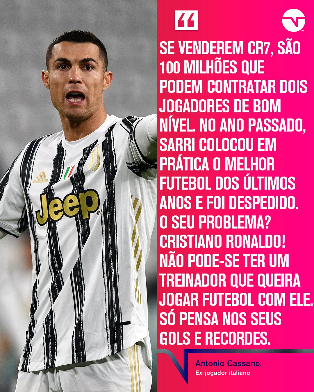 sportv - Sim! Eu sou o melhor jogador da história. Em tempos bons e ruins  (RONALDO, Cristiano). Acompanhe o melhor do #FutebolMundial nos canais  SporTV!