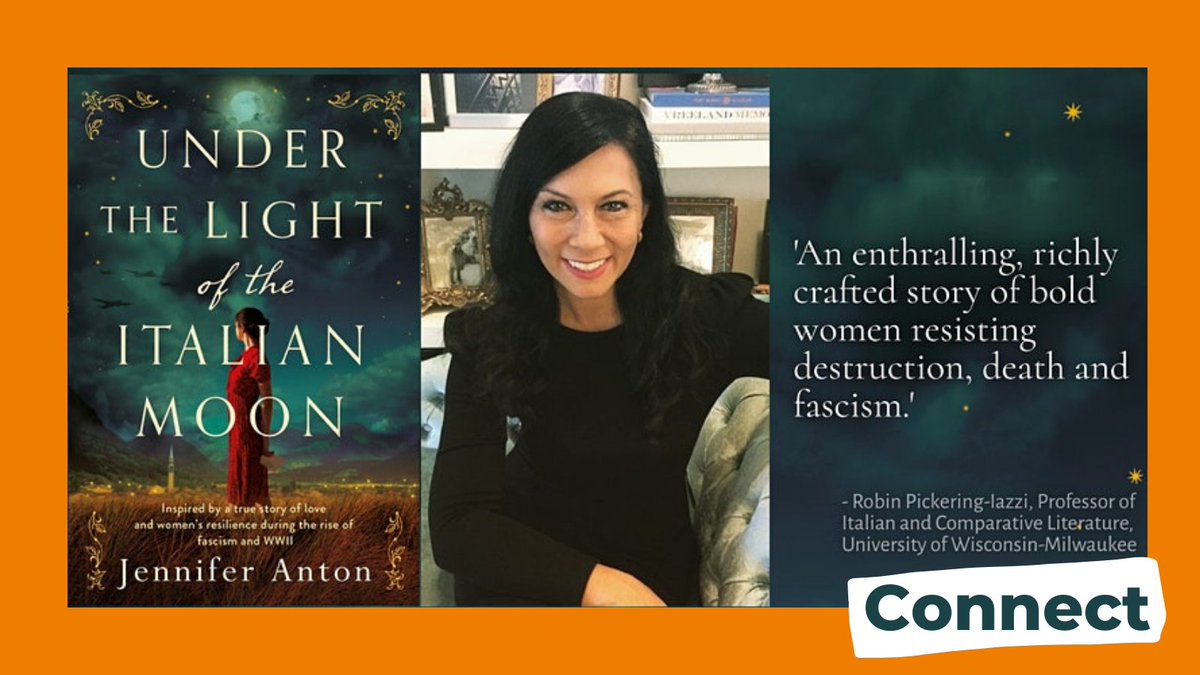WCCLibraries's tweet photo. Join us on 29 March at 6.30 for a chat with Jennifer Anton, author of the novel Under the Light of the Italian Moon, as she talks about her inspiration for the novel and why it's themes are still relevant today.
@boldwomanwrites
Book here https://t.co/AFTFvC7BtQ
#wcclibraries https://t.co/XHR21lh4Nf
