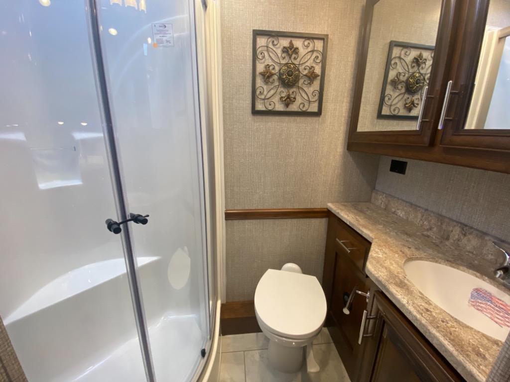 Dylansrv's tweet photo. Short and Sweet! This 2021 Forest River Berkshire is under 36 feet, and is big enough for the whole family with sleeping for up to 8! Inside you'll find a bunk over the cab, booth dinette, sofa/sleeper, fireplace, king size bed and more. Priced at $244,988 stop by for a tour! https://t.co/q6R2HIQZEw