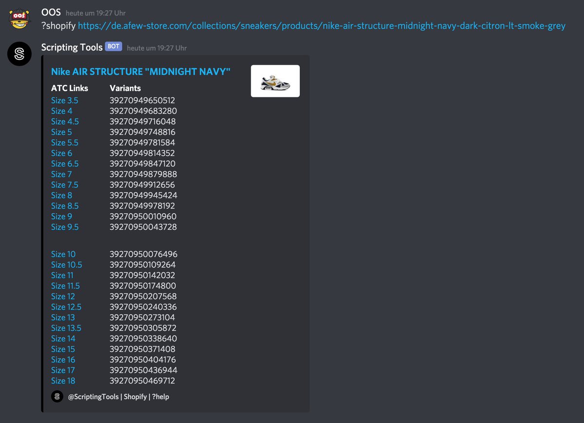 scriptingtool's tweet photo. Shopify

- ATC Links
- Variants https://t.co/MTreSvyQZ8