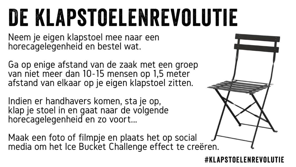 cindywilberts's tweet photo. #klapstoelenrevolutie #openhoreca #stoplockdowns https://t.co/UDUWt20ExN