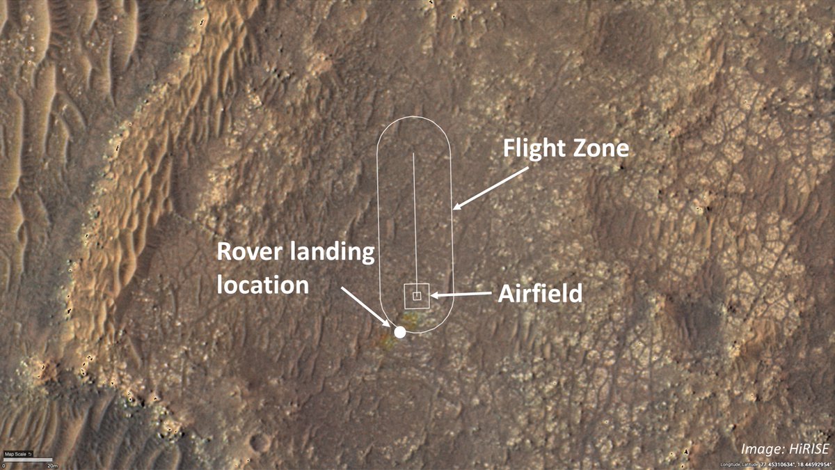 I’m on my way to the “airfield” where the #MarsHelicopter will attempt its first test flight. A couple more drives should get me there.

Read more: go.nasa.gov/2NLiFTh