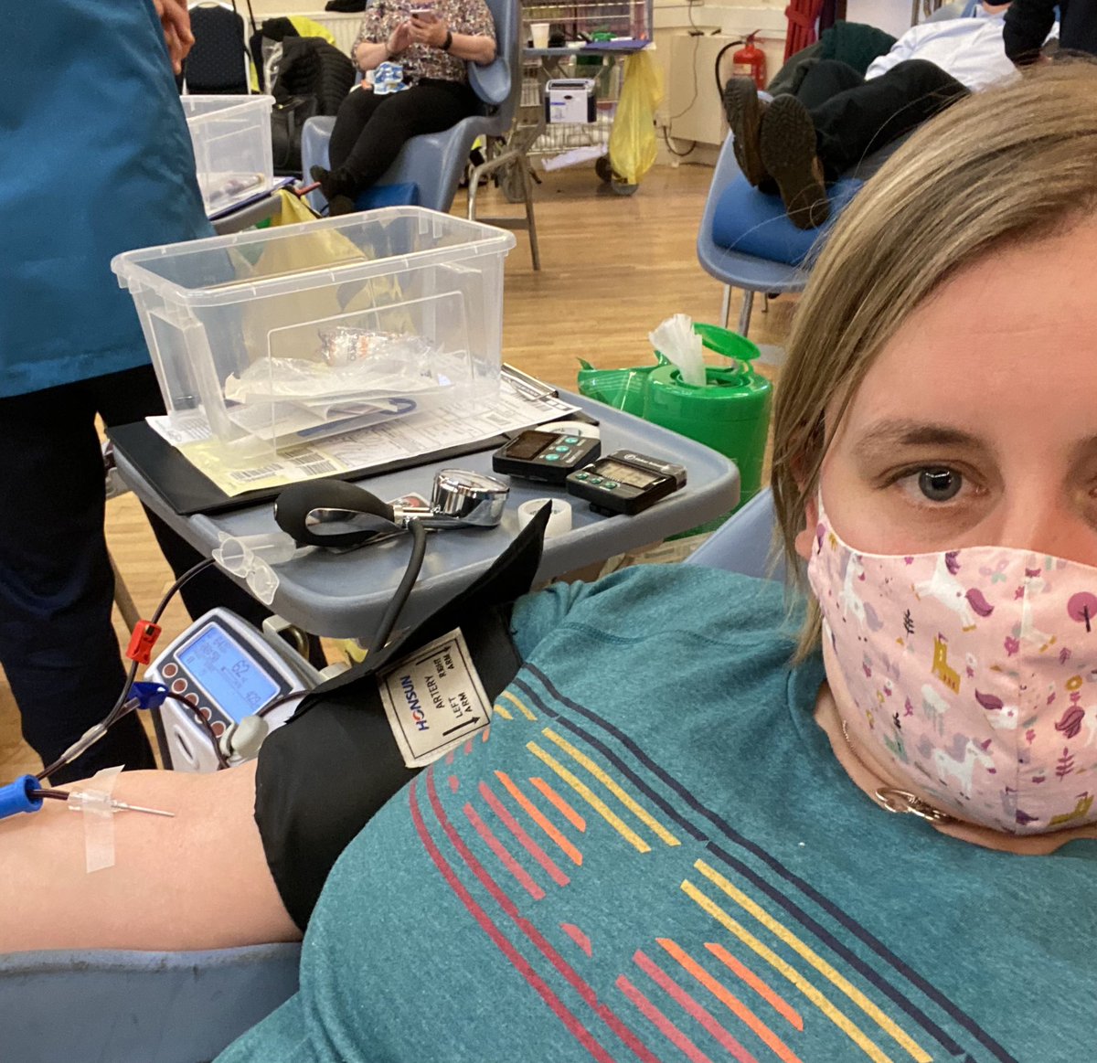 35th Blood Donation 🩸 <a href="/GiveBloodNHS/">NHS Blood Donation 🩸🩹</a> Amazing team as always #Frome #thankyou