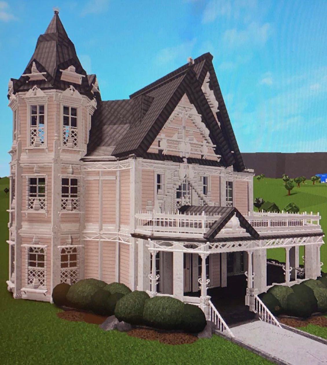 realistic green bloxburg house build🐸 video is on my