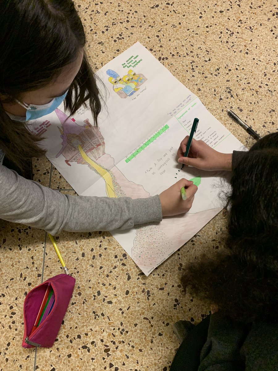BloordaleMS's tweet photo. Students working hard on their mental wellness and Covid-19 safety messages. #selfcare #smho #tdsb https://t.co/Ez2vwtAvVe