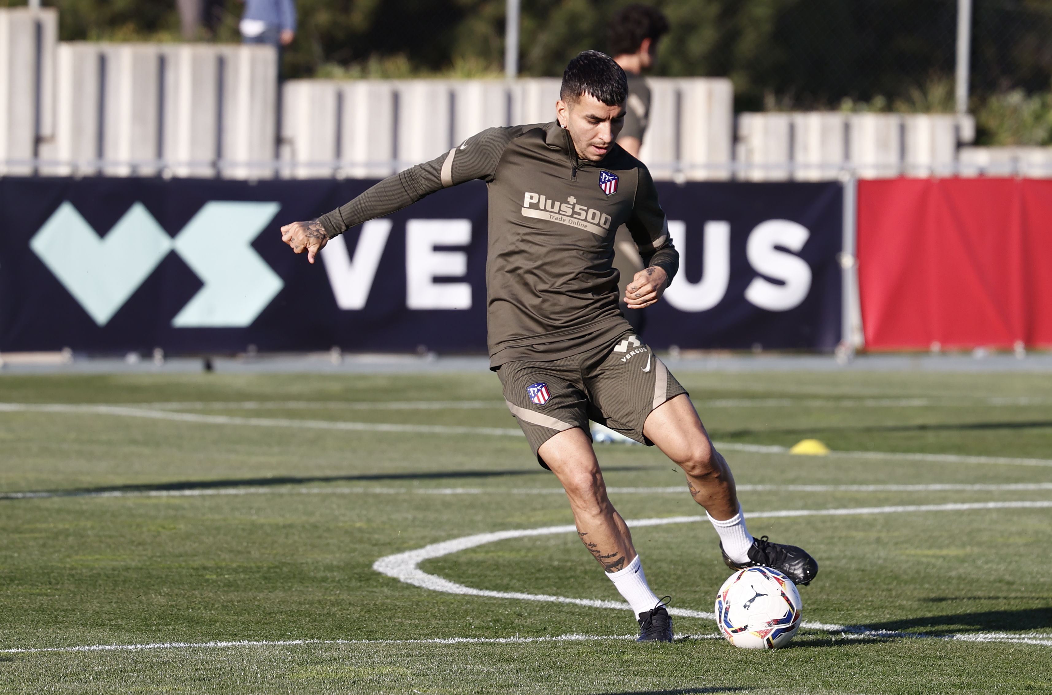 Correa, en la sesión del Atlético de Madrid (Foto: ATM).