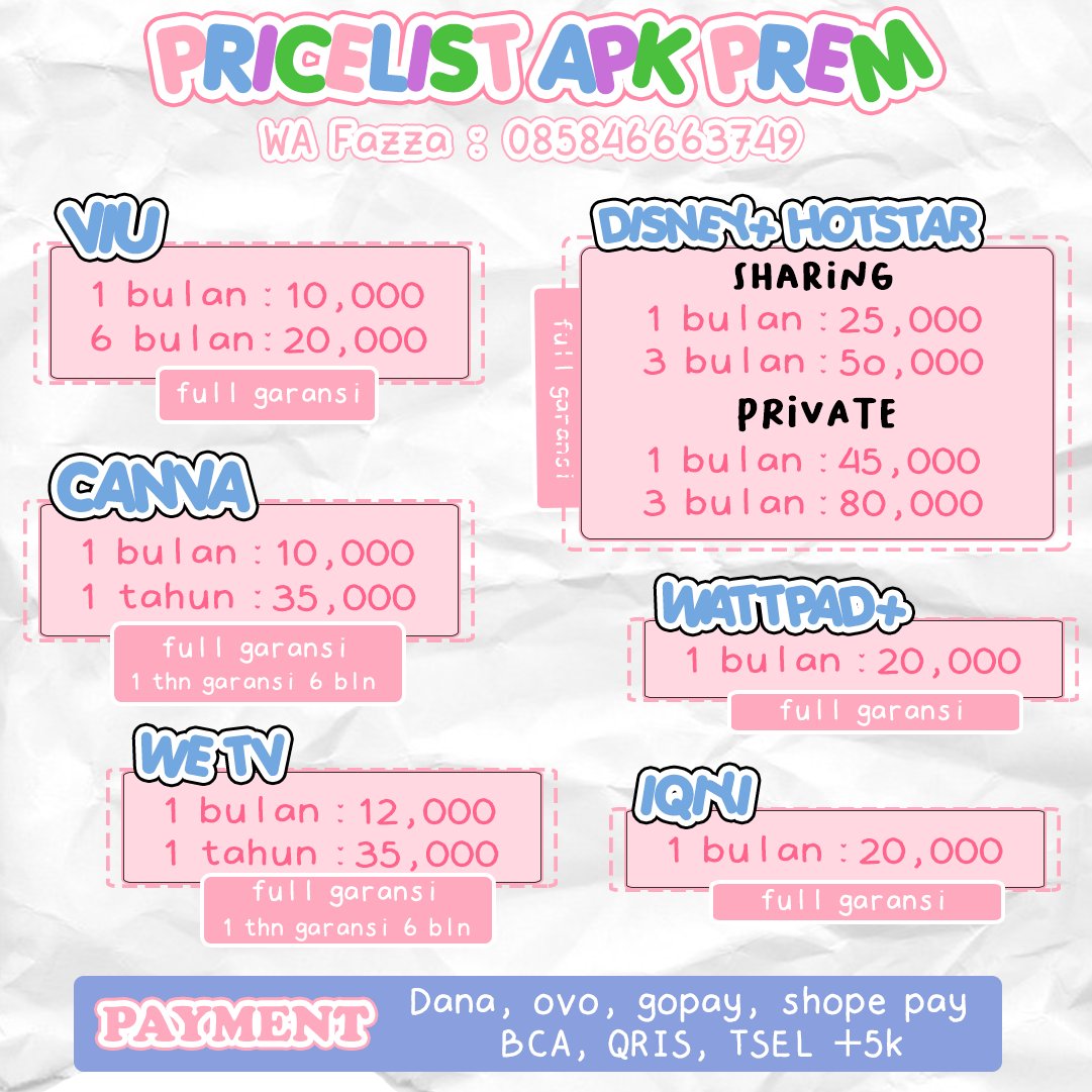 diaryei's tweet photo. @inielloo akuu kak sebulan 12k, setahun 35k. dm yuk💗🙆🏻😻 https://t.co/WE0HkTkuK7