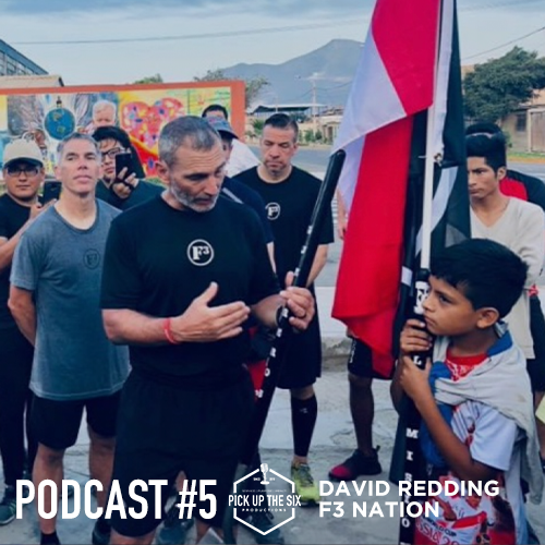 PickUpTheSix's tweet photo. David “Dredd” Redding @DreddCNC is on a mission to invigorate male community leadership w/ Fitness, Fellowship & Faith. Better known as @F3Nation.
His #ServiceBeforeSelf, #StrengthOfPurpose and #CommunityImpact story are on display in our latest podcast: https://t.co/Z1f3XQRfDK https://t.co/D2GutwJcYJ