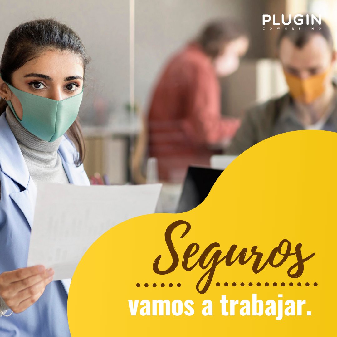 plugincoworking's tweet photo. Con bioseguridad, autocuidado y responsabilidad lo podemos hacer. ¡Reactívate con nosotros!, tenemos descuentos y opciones especiales para ti. https://t.co/k72kvsWv5U
