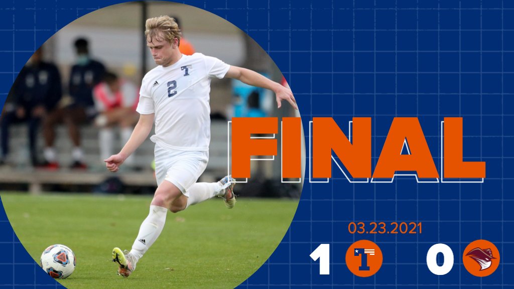 uttylerpatriots's tweet photo. MSOC | FINAL

UT Tyler posts a 1-0 victory over Texas A&amp;M International on a first-half scoring strike from Todd Fuller, with an assist from Birkir Eydal. Goalkeeper Mathias Eriksen made 6 saves to collect his second shutout of the season.

#TYLERMADE https://t.co/N1C98pgDHa