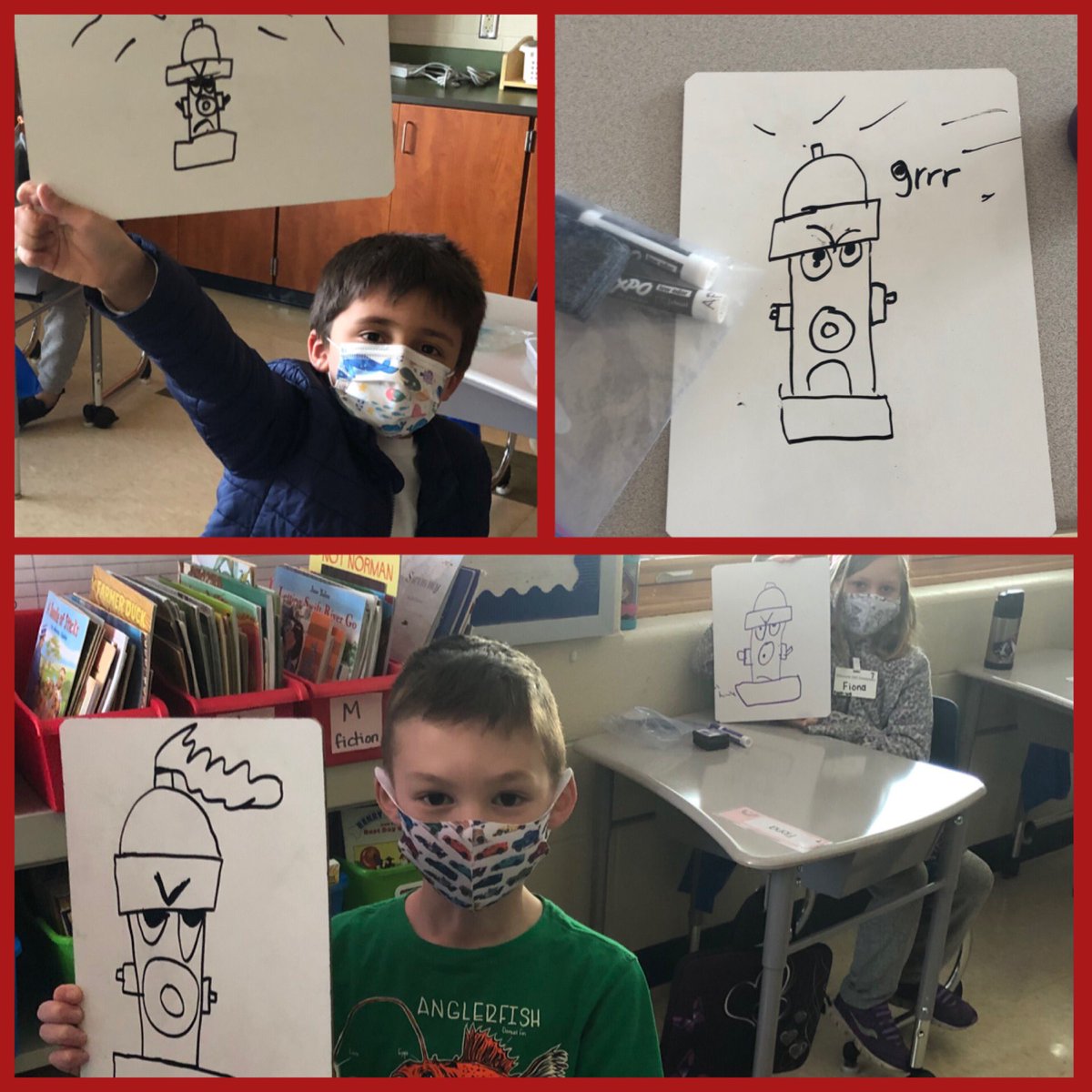 A7teacher's tweet photo. B15 loved meeting our first author of Virtual Right to Read Week! Thank you @troycummings for the quick mini drawing lesson too - we have some blooming artists ready to assist with your next book! 📚❤️ #TheHill #OneWorldManyStories @HudsonPTO https://t.co/geUSO0LoQu