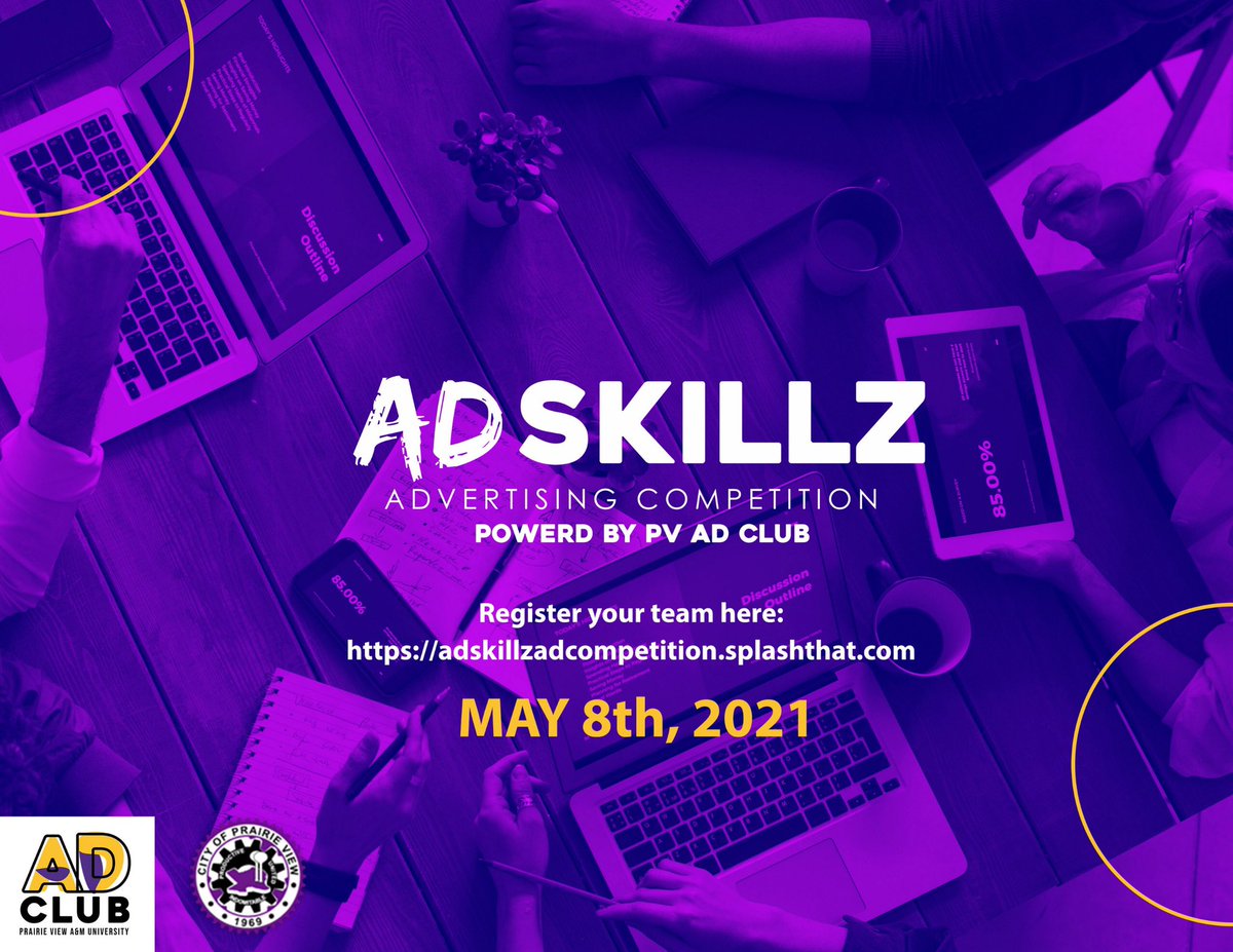 tuffffzzzx's tweet image. City of Prairie View working with PV Creatives! AD Skillz Advertising Competition! @pvamu #ADClub #pvamu @PrairieViewGov #WeAreOnePV May 8, 2021