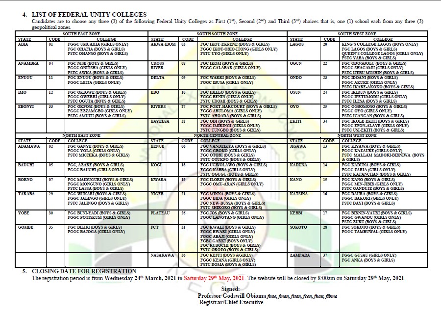 OfficialNecoNG's tweet photo. NATIONAL EXAMINATIONS COUNCIL (NECO)
Km 8, Bida Road, P.M.B 159, Minna, Niger State

2021 NATIONAL COMMON ENTRANCE EXAMINATION INTO JSS 1 OF FEDERAL UNITY COLLEGES
The National Common Entrance Examination (NCEE) for admission into JSS 1 of Federal Unity Colleges for 2021 

1 https://t.co/hn5qZrb5rI