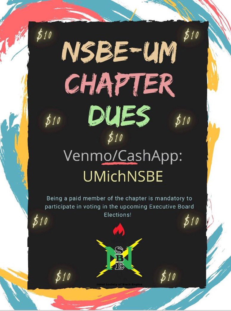 NSBEUM's tweet photo. We are approaching the most important moment of the year, NSBE Elections are coming up to elect the 2021-2022 board this Friday! Make sure you are there and you pay your dues to vote! https://t.co/tWt2qyNdNX